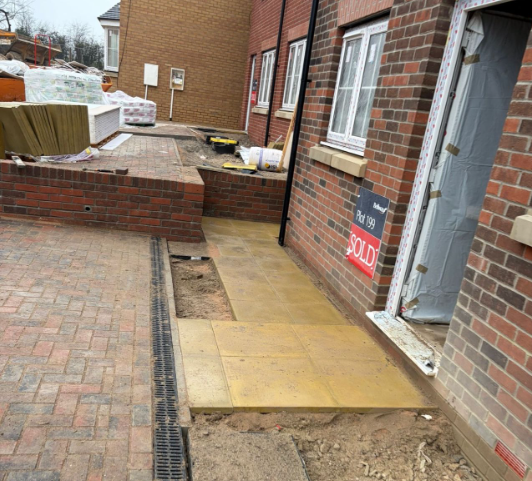 Kerbing and paving project