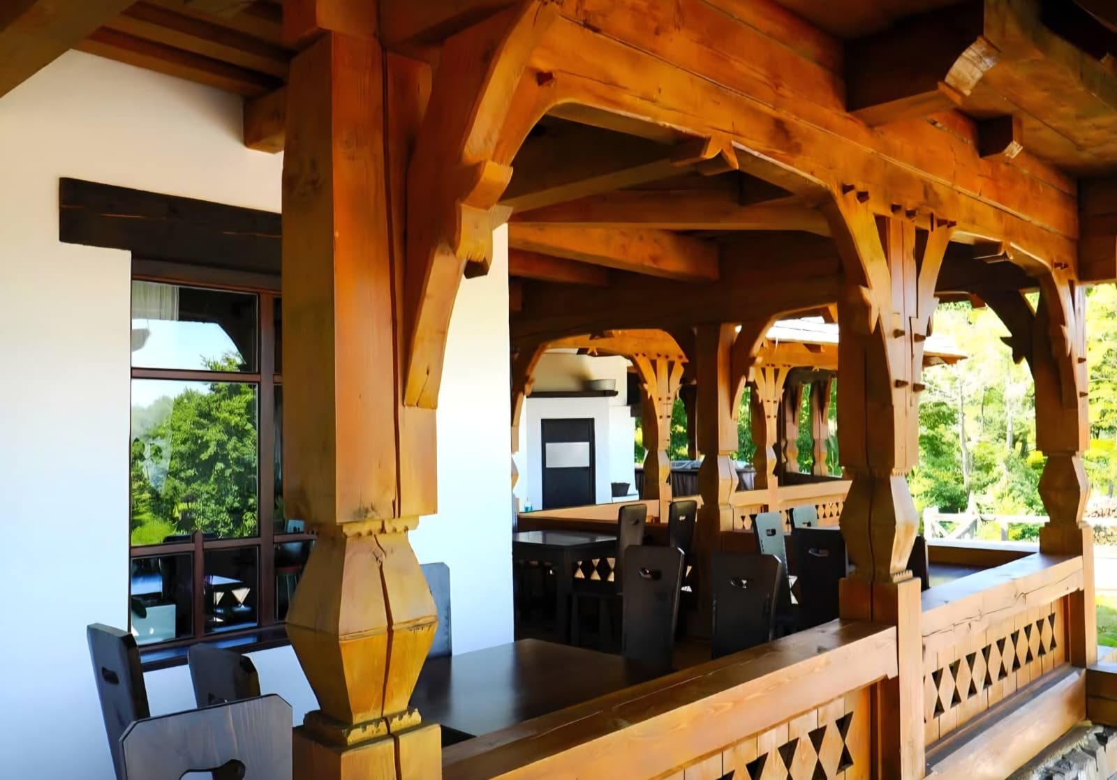 Terasă restaurant Hanu Lu Cobâlă