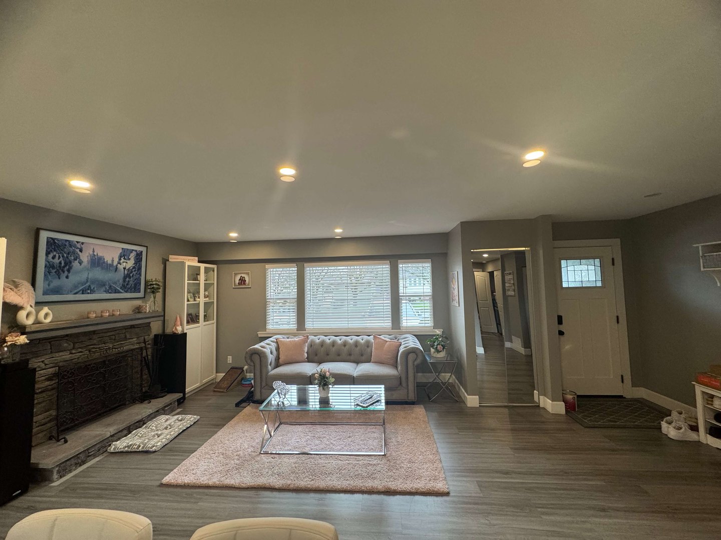 Living room renovation another view