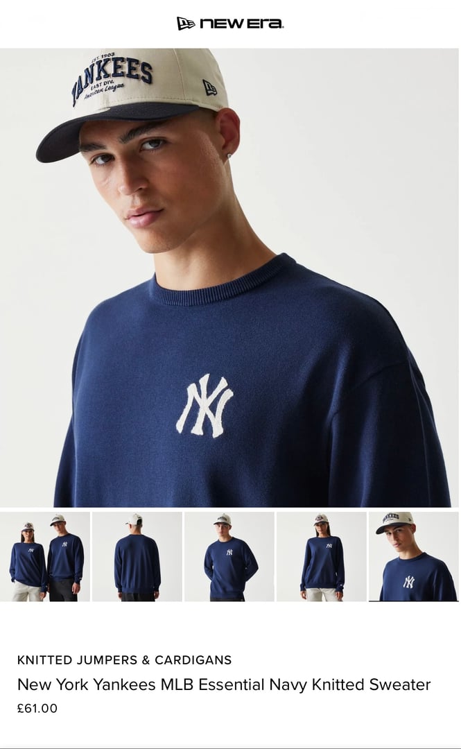 Fashion model showcasing New Era cap in professional headwear modelling campaign