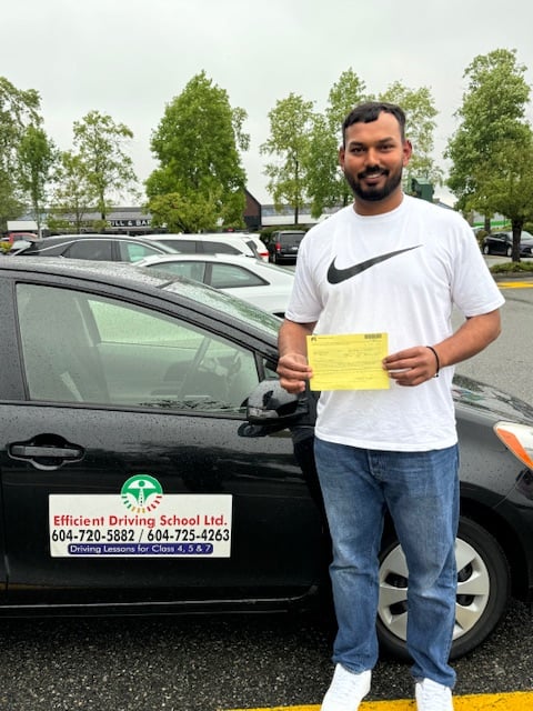 Success story from Efficient Driving School student
