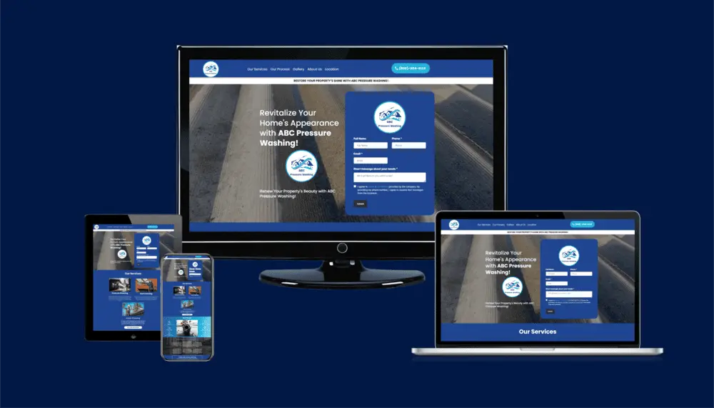 ABC Pressure Washing website design