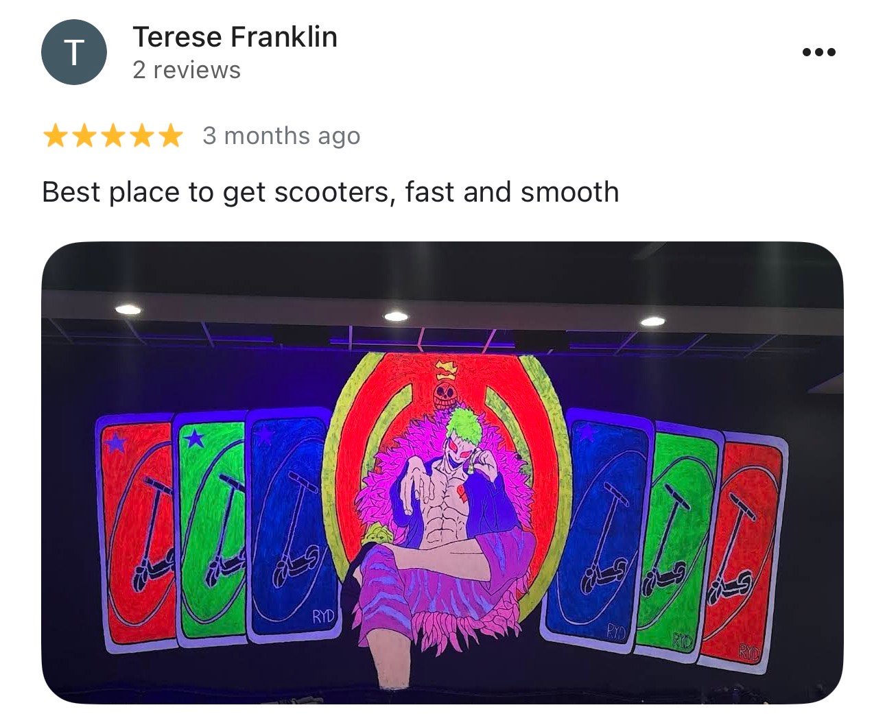 Customer Review Screenshot