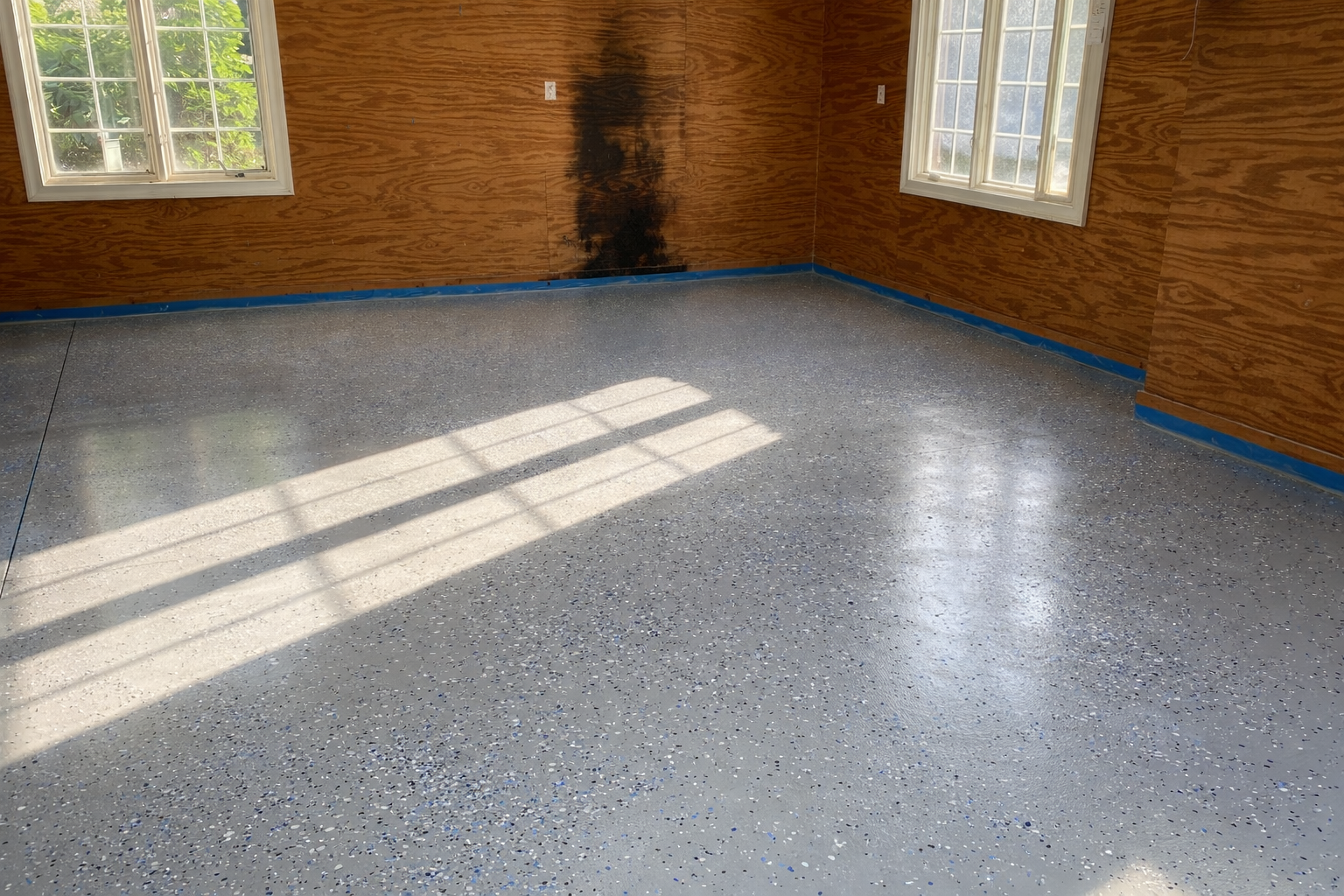 Epoxy floor work by PCL Outdoor Innovations