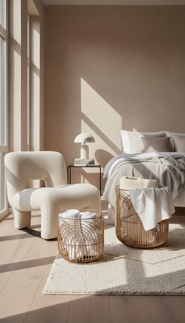 Bilbaokurv med håndklær