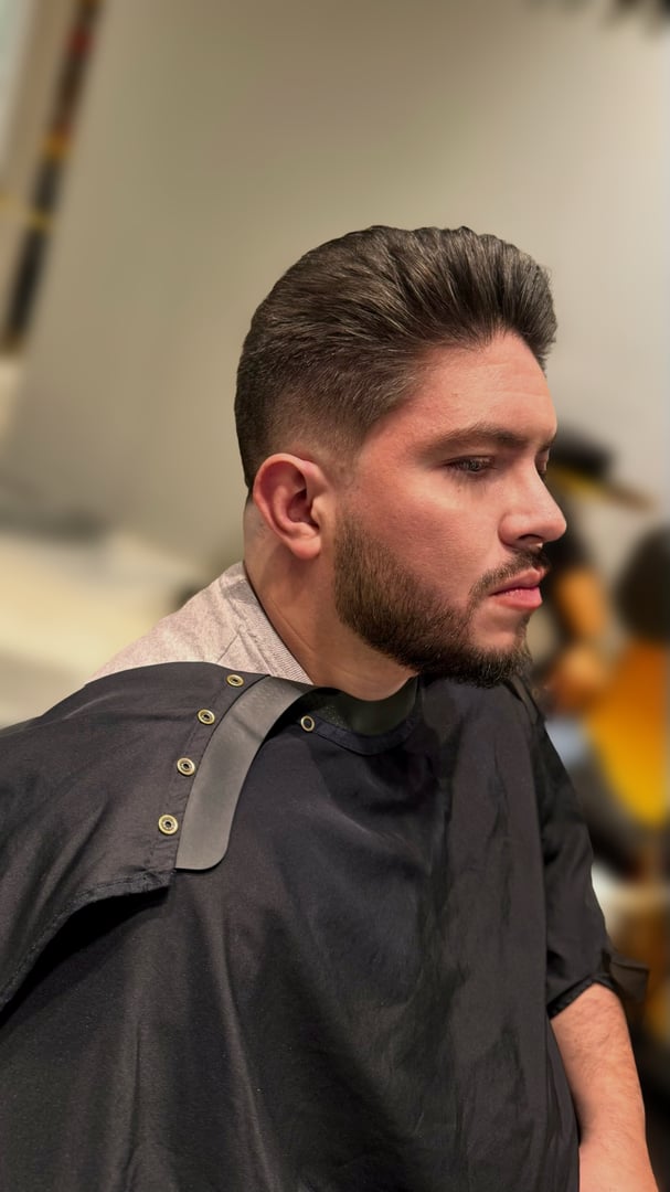 Men's haircut at The Q Salon in Sarasota