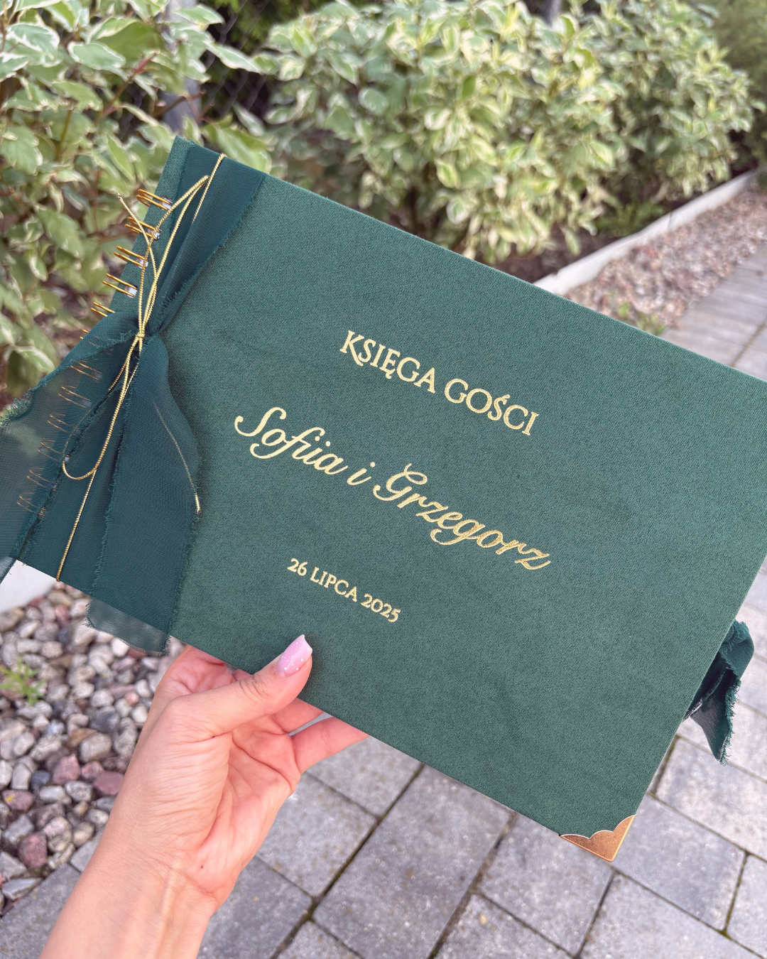 Księga gości welurowa 4