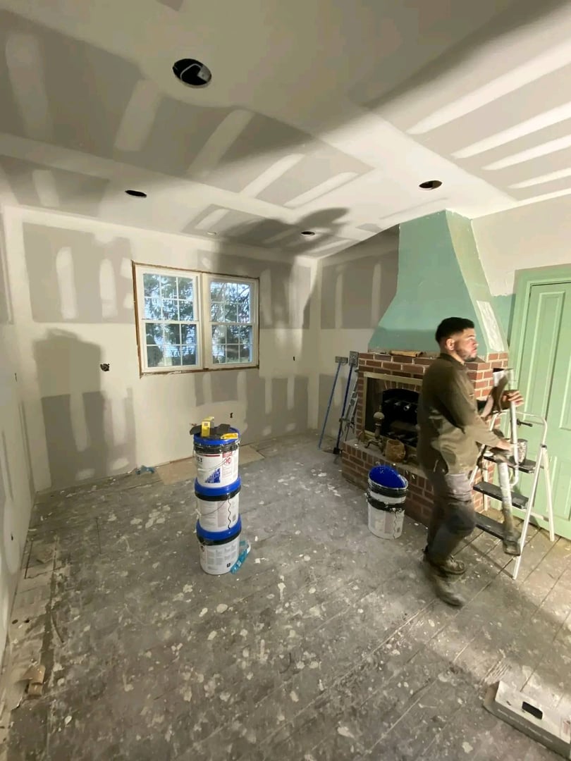 Drywall installation project by Just Ask Home Improvement