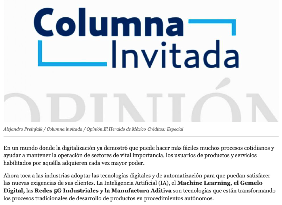 Los datos: la materia prima de la Industria 4.0 - El Heraldo de México