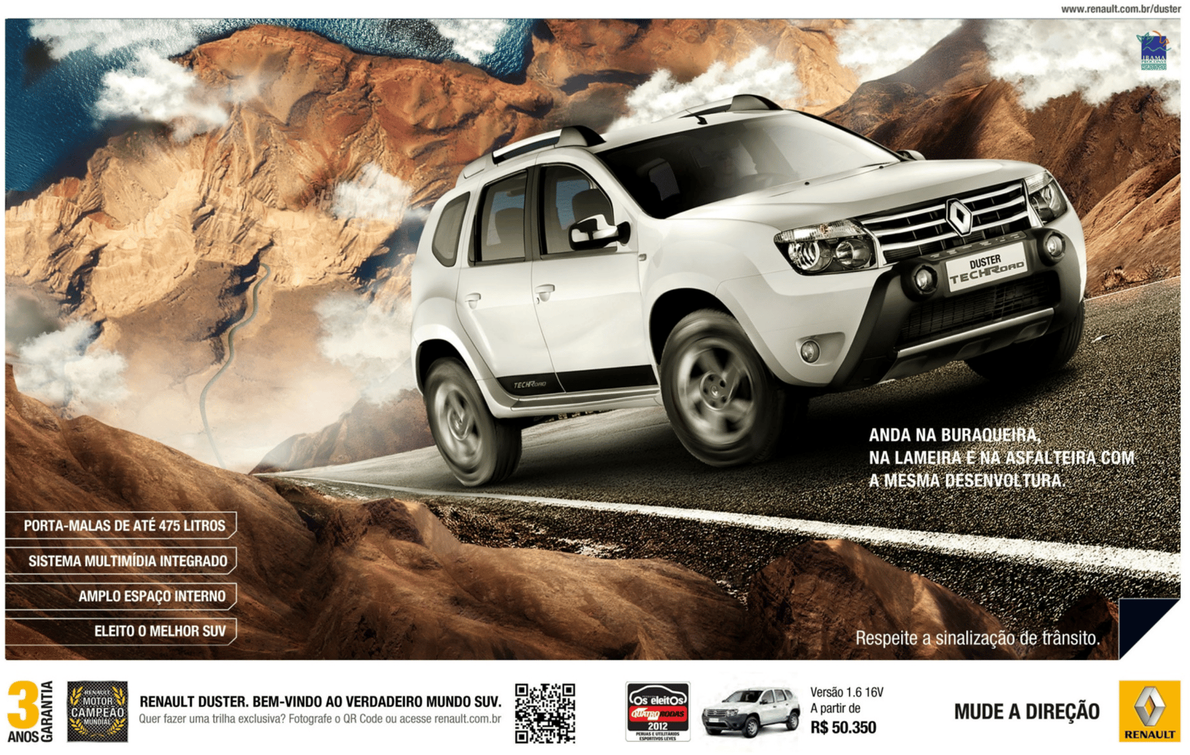 Renault Duster 4x4 in mountain terrain