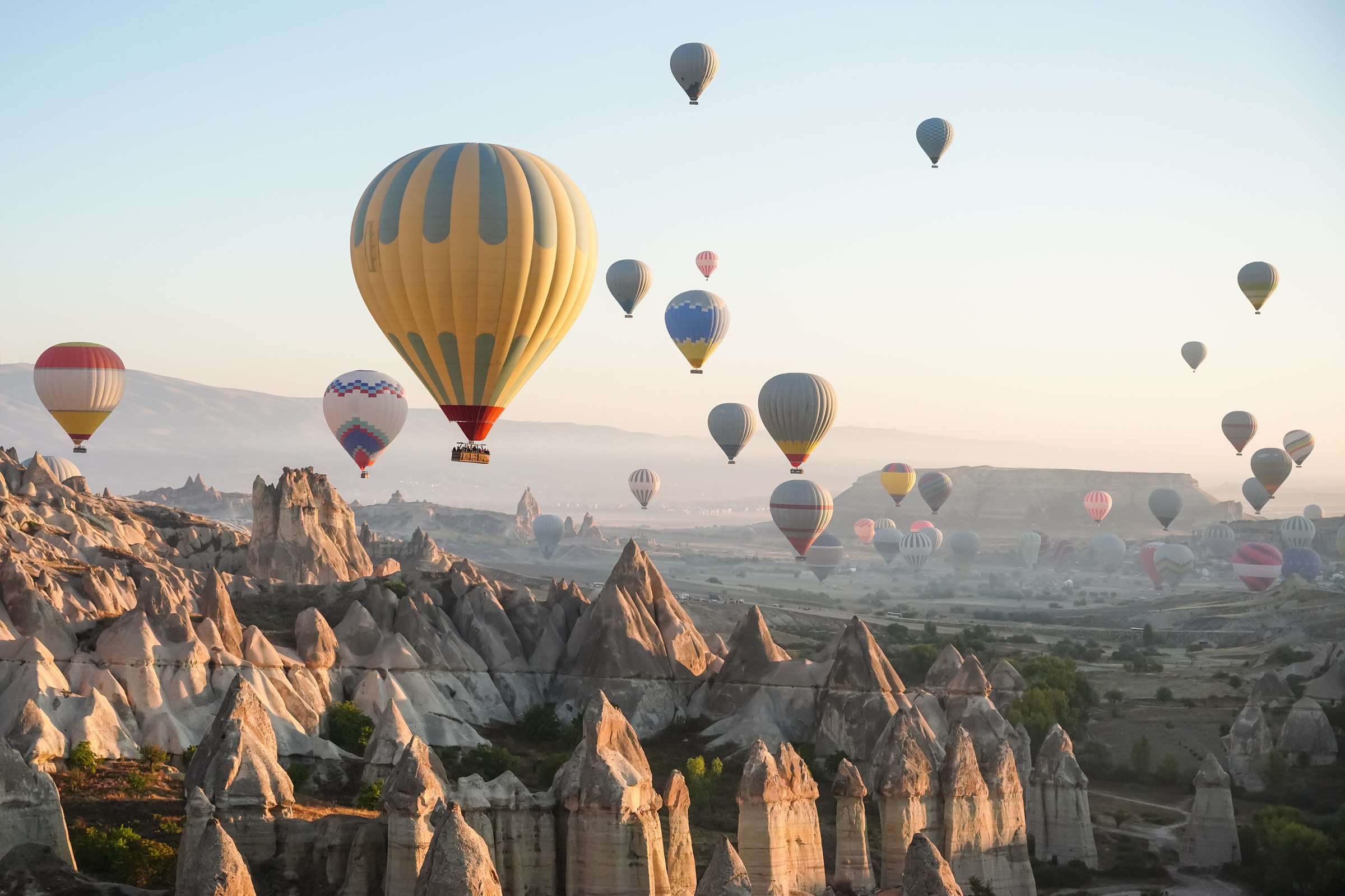 Hot Air Balloon in Cappadocia, Nevsehir City, Turkiye