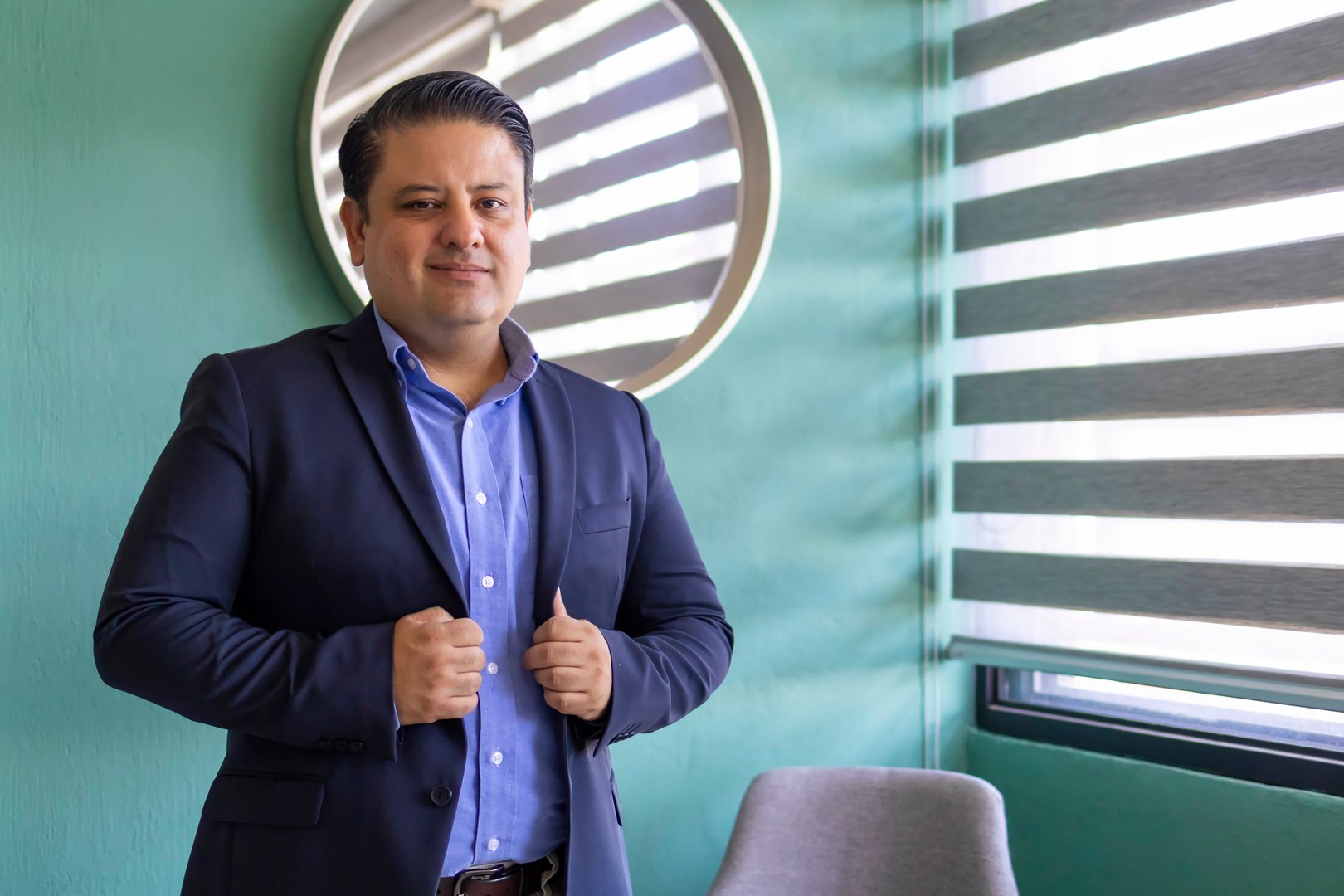 Portrait of a teacher looking at the camera