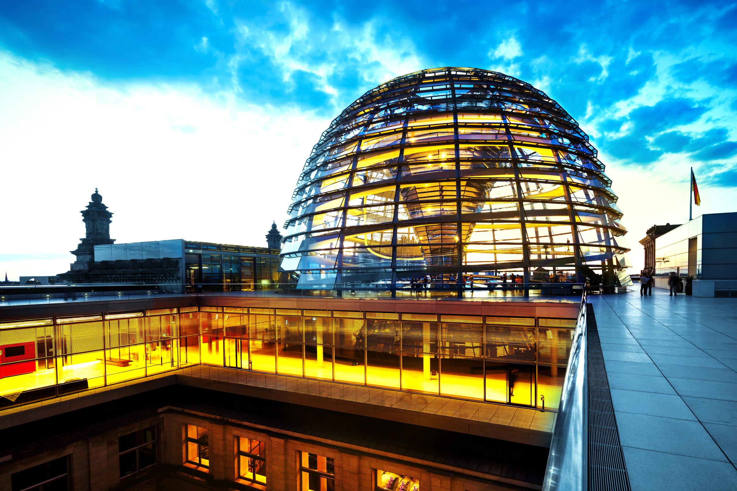 Outside the Reichstag Dome, Berlinpeople walking