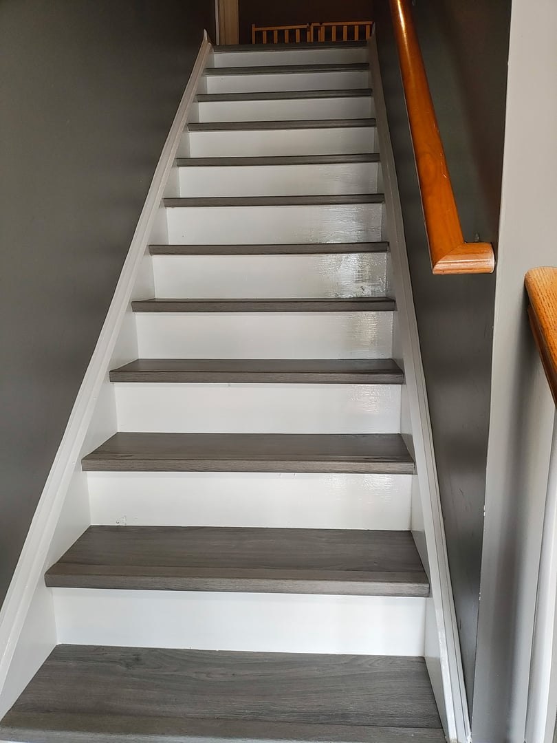 Custom staircase carpentry work