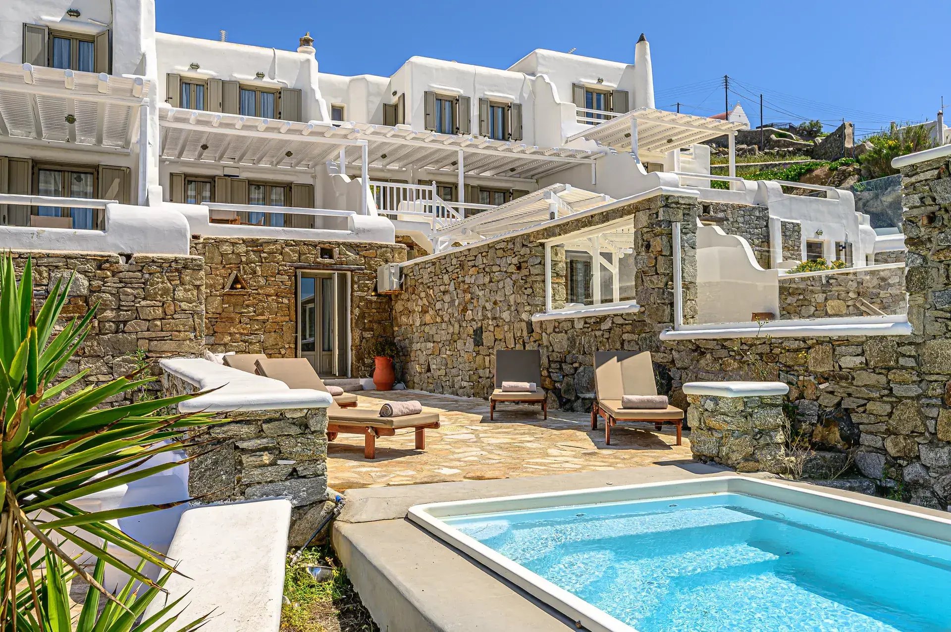 Villa Clodia Mykonos luxury exterior view