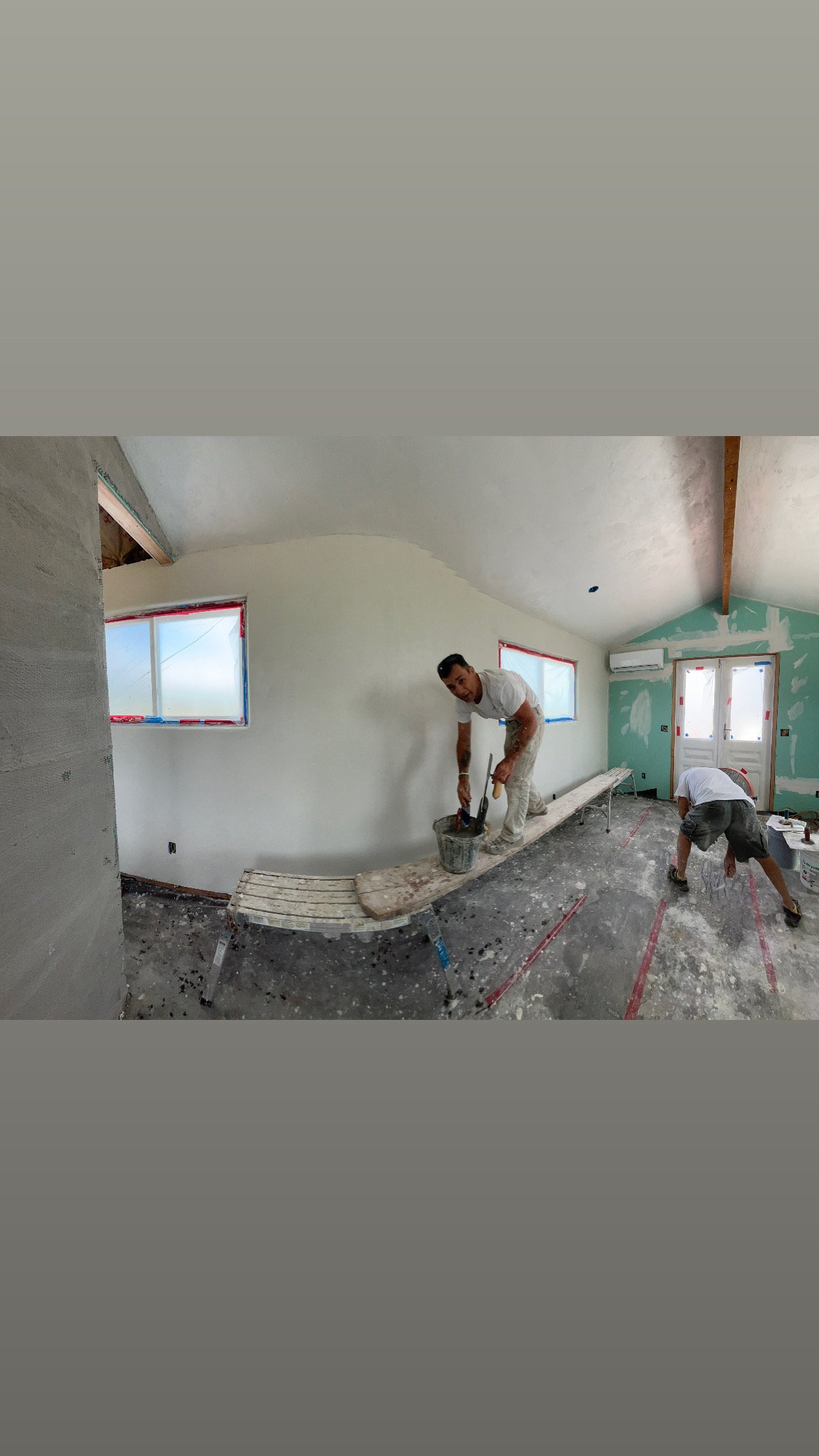 Before: Renovation project showing the original state