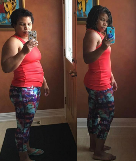 Weight loss transformation