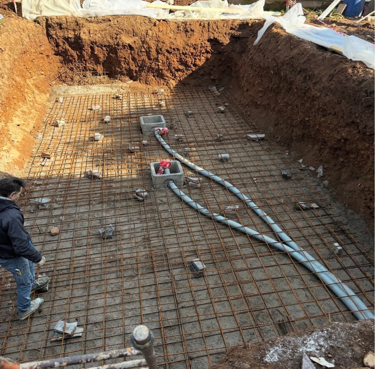 Residenza moderna con architettura contemporanea