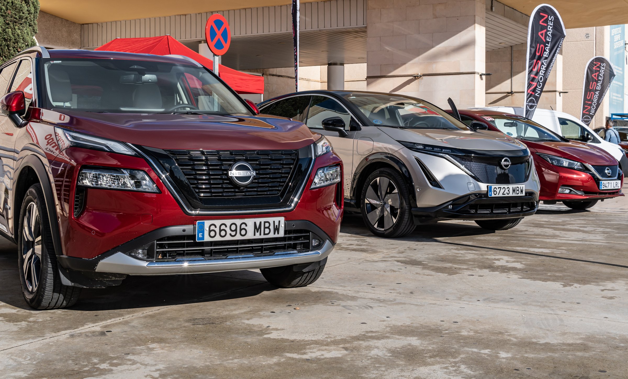 Marratxi, Spain; december 16 2022: Nissan SUV cars on display outside on a sunny day. Island of Mallorca, Spain