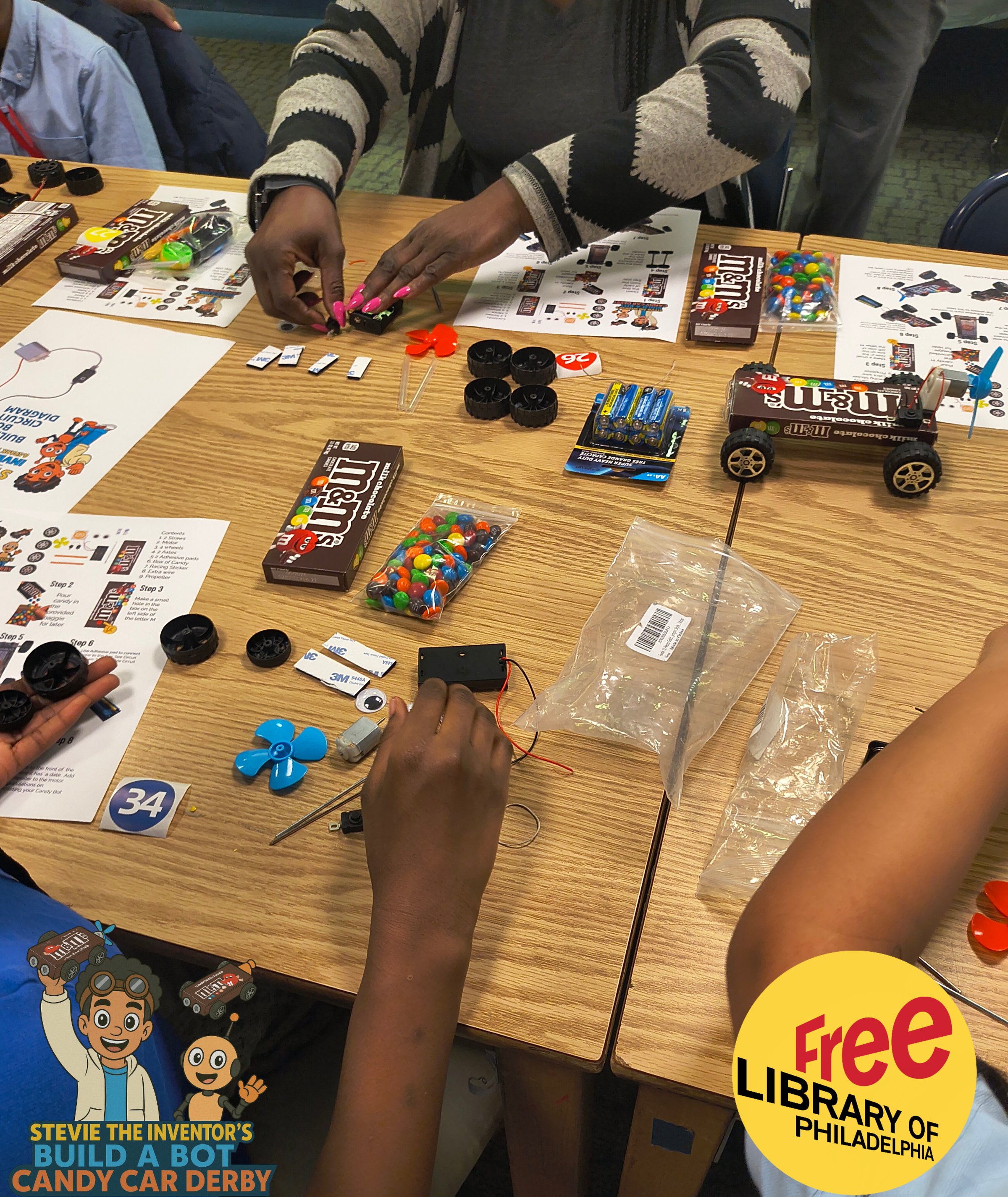 Student beginning their robot building journey