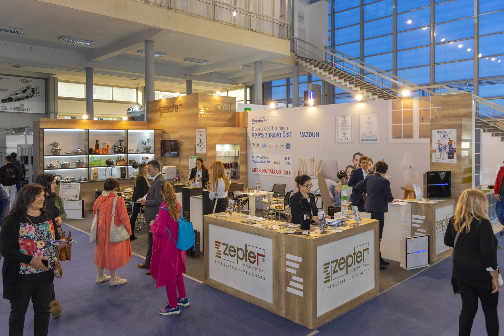 Belgrade, Serbia - November 13, 2022: Zepter International Stand at Furniture Home Improvement Interior Decoration Show.