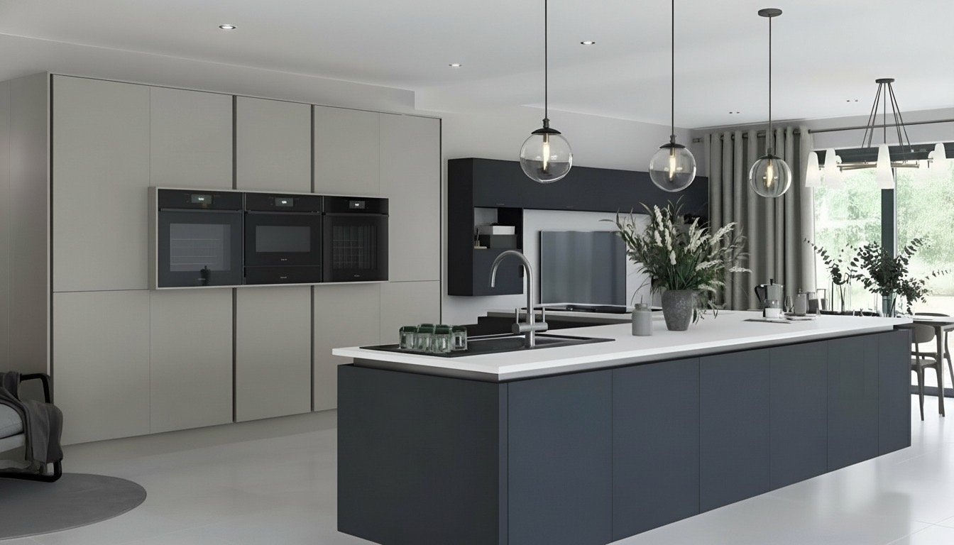 Paradise Hills kitchen showcasing modern open plan design with island and premium finishes