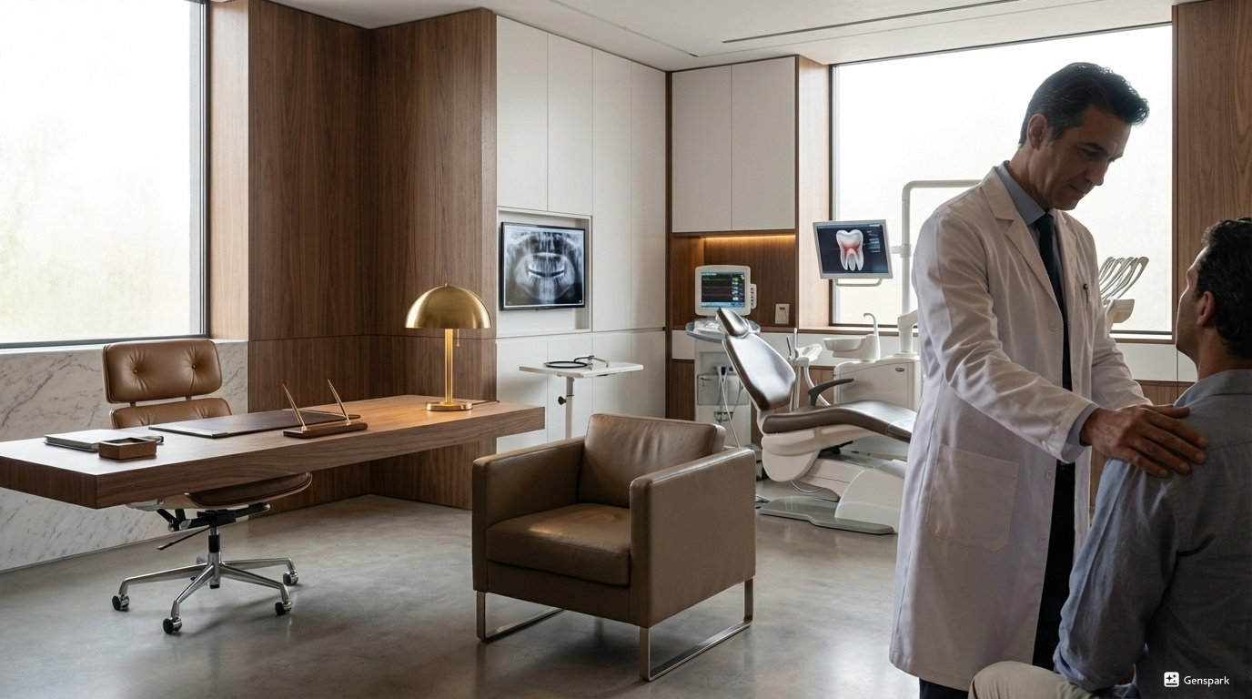 Sophisticated and modern medical consultation room