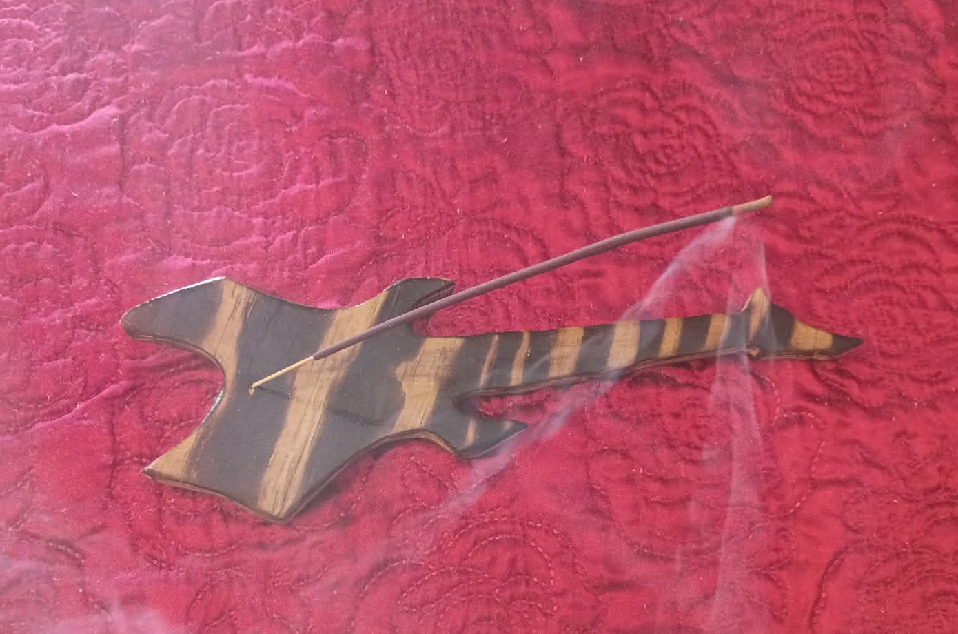 Custom skull incense burner handcrafted in Maine