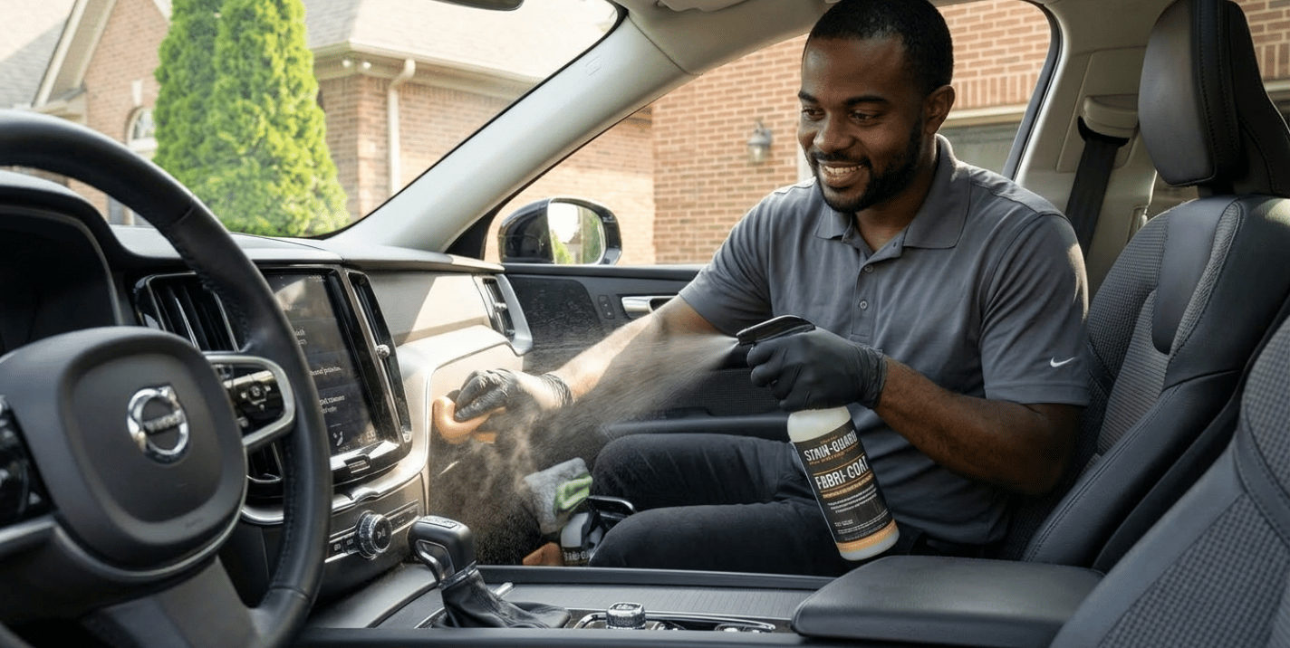 Interior fabric coating protection