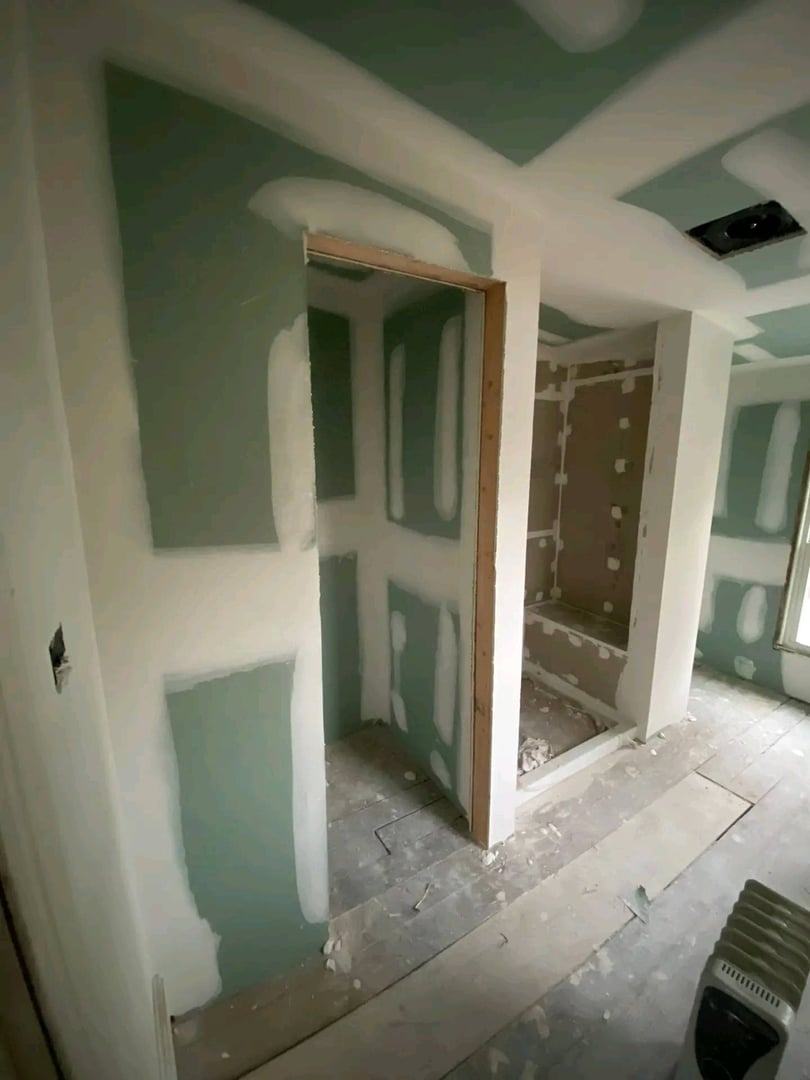 Construction phase - framing and electrical work