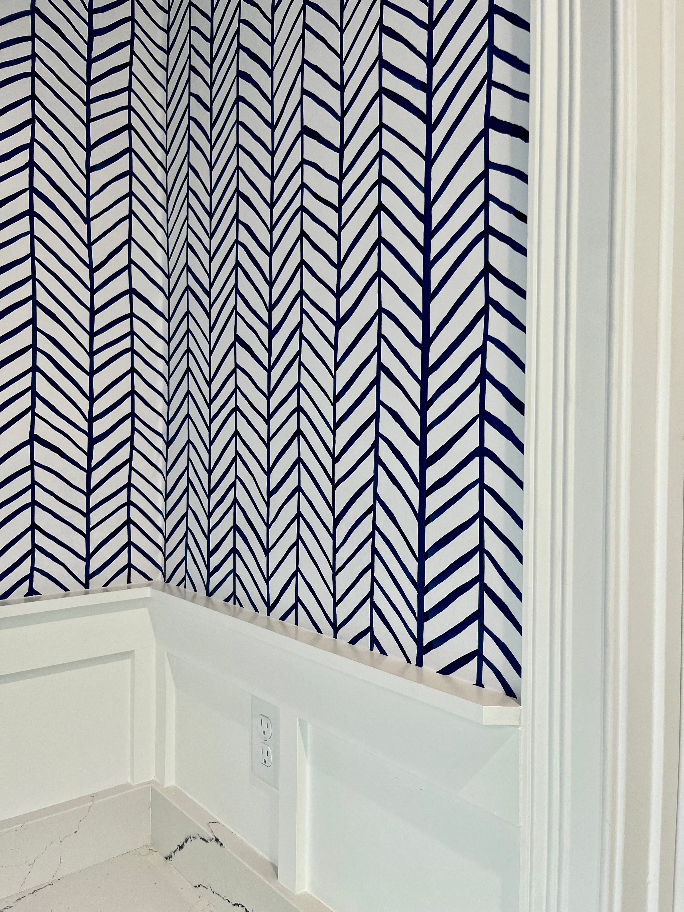 Wallpaper installation project