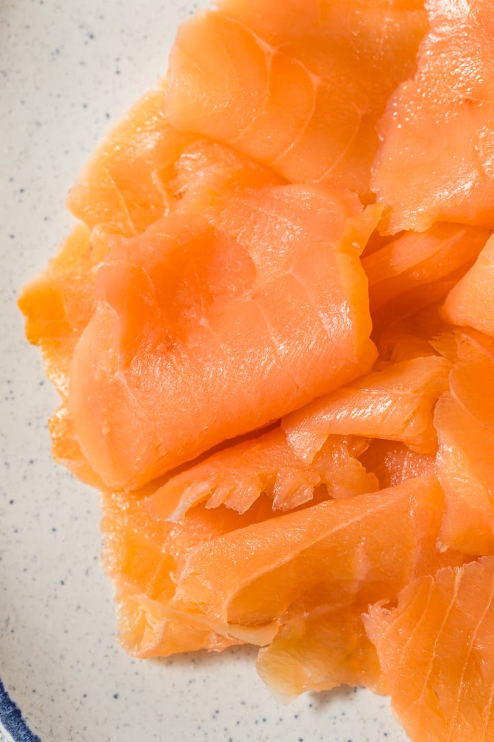 Smoked Norwegian Salmon Lox with Dill and Lemon