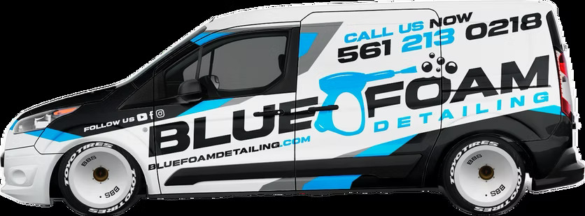 Blue Foam Mobile Detailing van