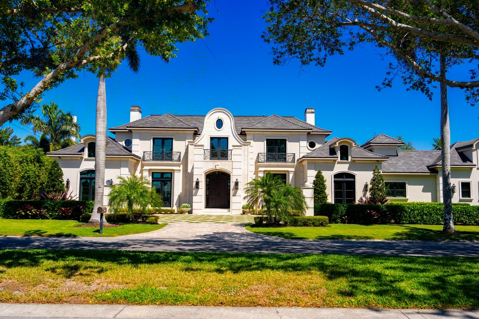 Naples, FL, USA - March 19, 2025: Homes of the rich and famous in Naples Florida