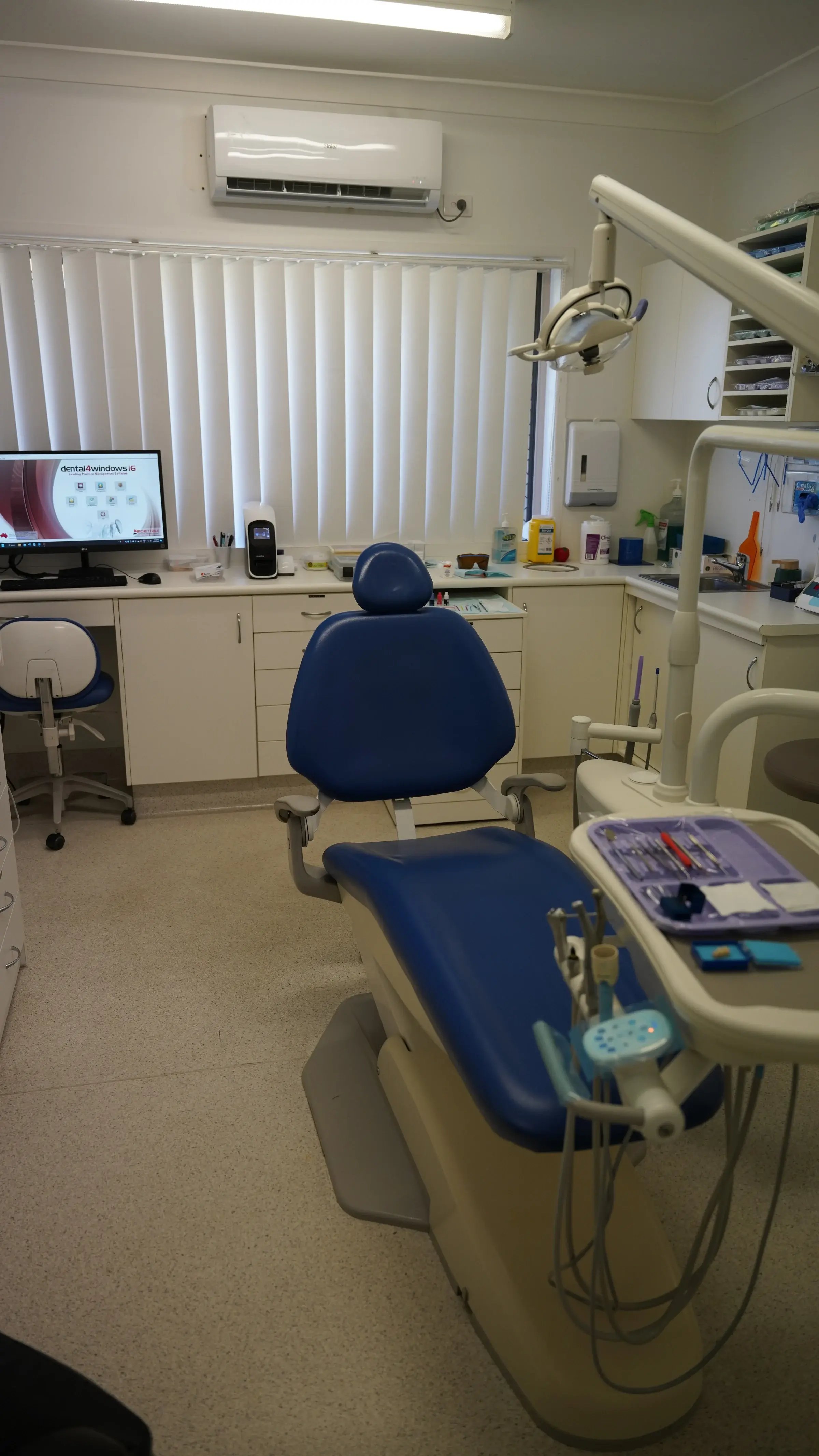 Modern dental practice reception area at Dentists@Labrador with comfortable seating and welcoming atmosphere