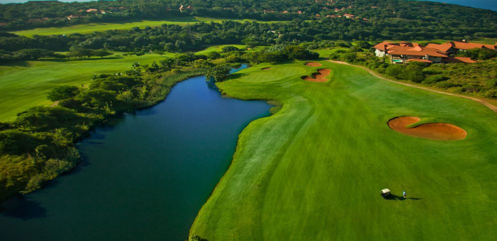 Zimbali Country Club golf course set within luxury coastal forest resort