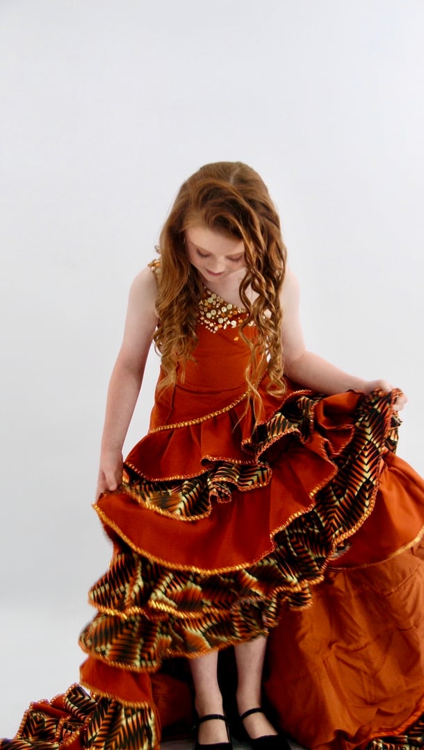 Designer dress detail