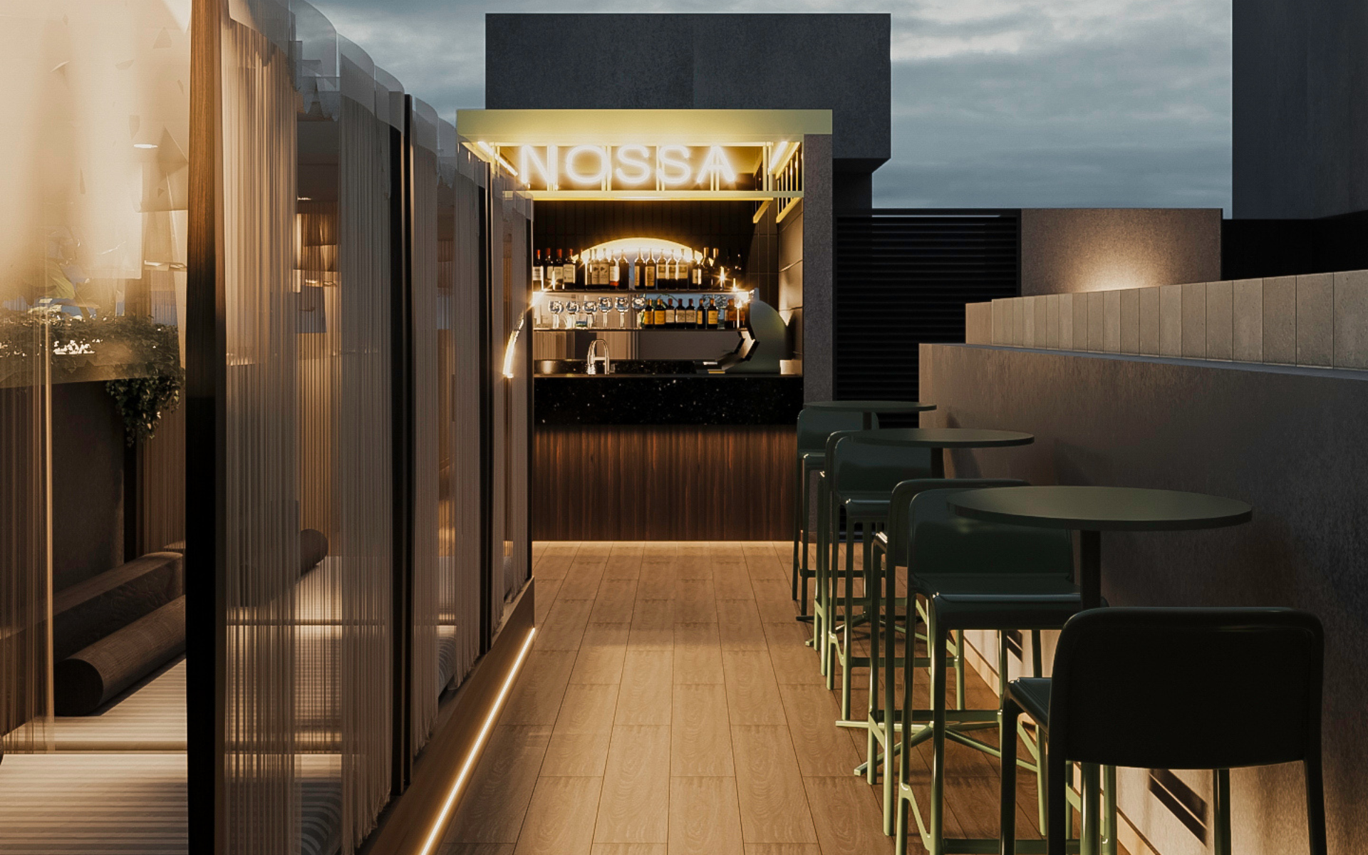 Rooftop con esencia de resort - Nossa Luxury Lofts