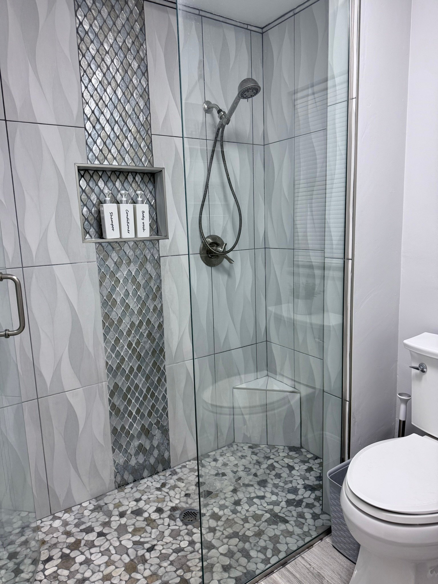 Master shower at Salt Life Villa