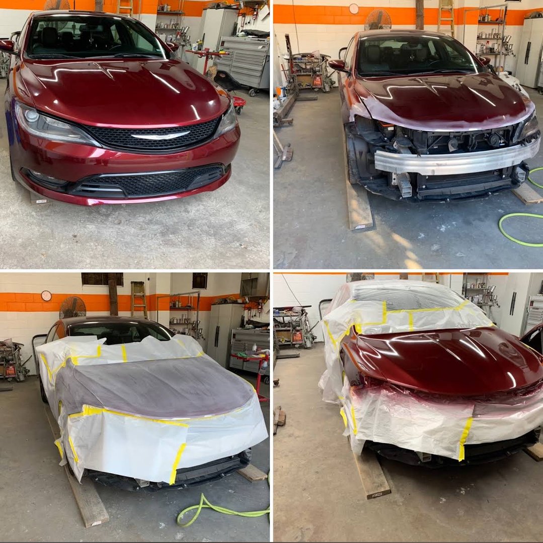 Paint repair at Campbell's Collision Repair