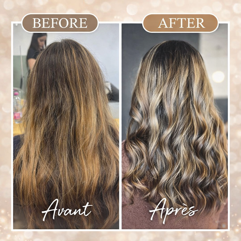 Soin botox cheveux avant après