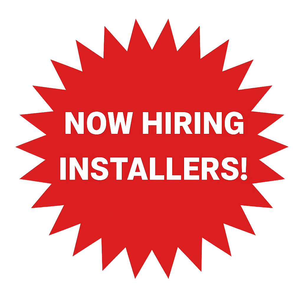 Now Hiring Installers