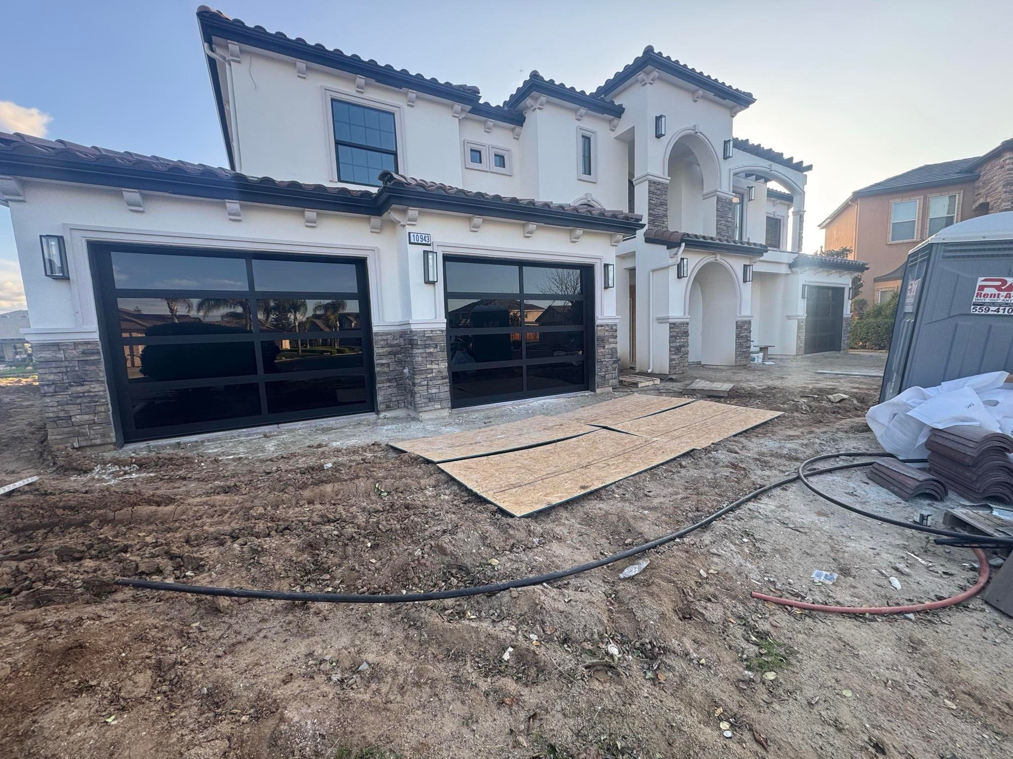 Commercial garage door installation
