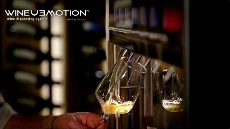 Vino por copeo WineEmotion dispensador tinto automático licor contador para mixología, cava, vinicultura, enología, vinotecas, hotelería, restaurantes, eventos sistema Thrill profesional