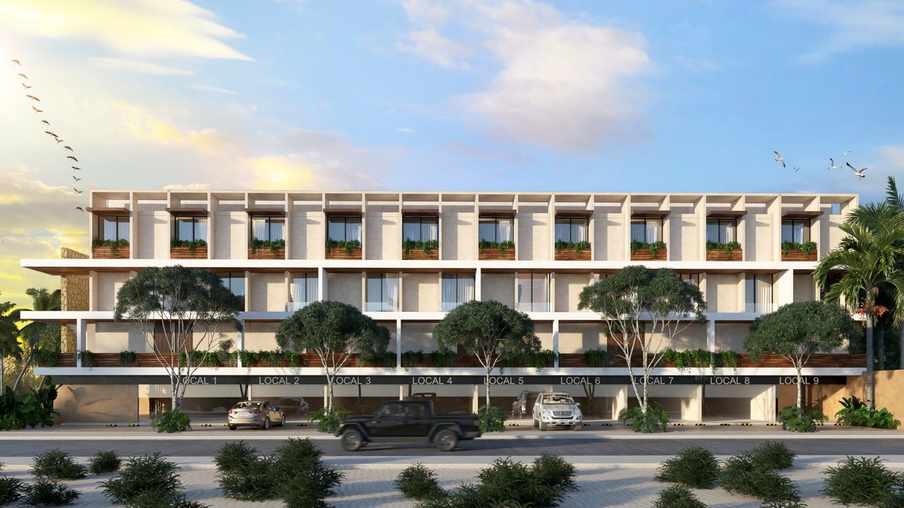 Vista frontal de Town House en Amaité Telchac