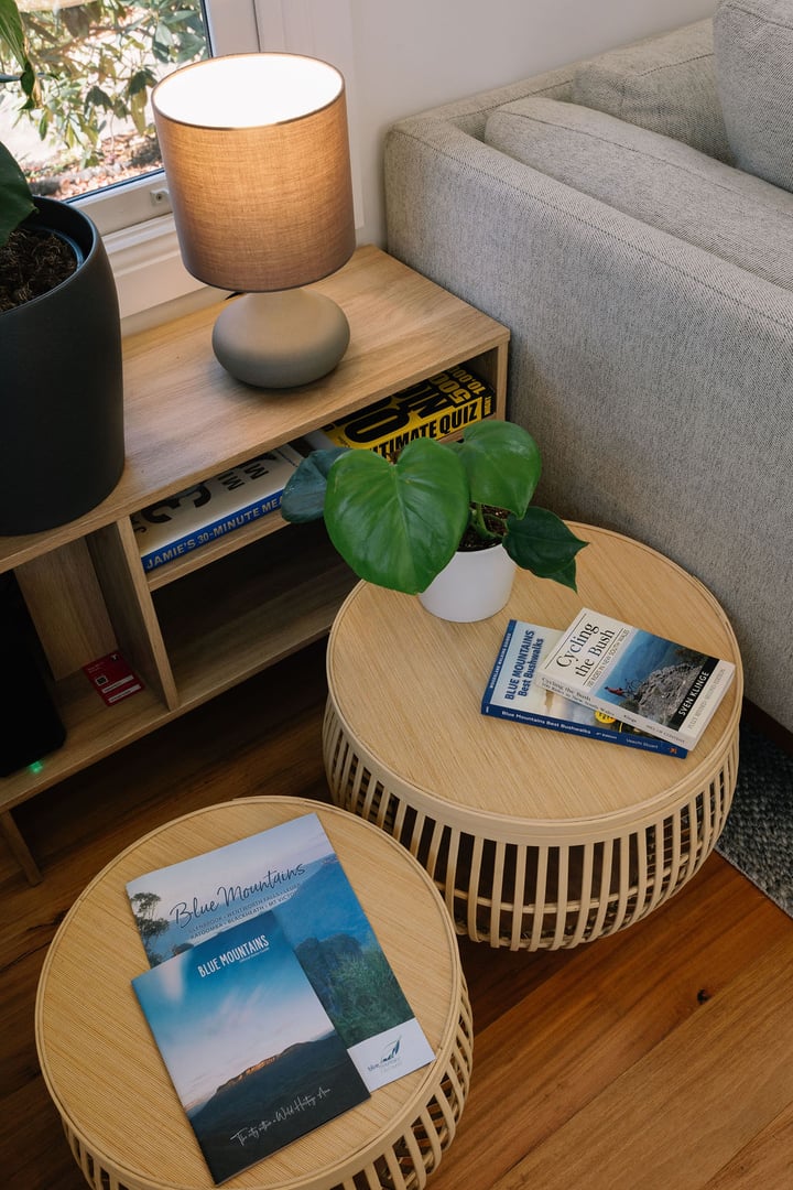Books and reading materials at Woodlands Cottage
