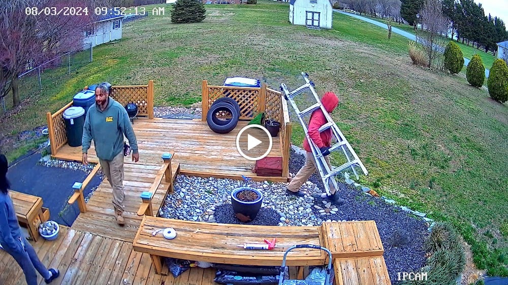 Ladder Guy Installs fence and gate