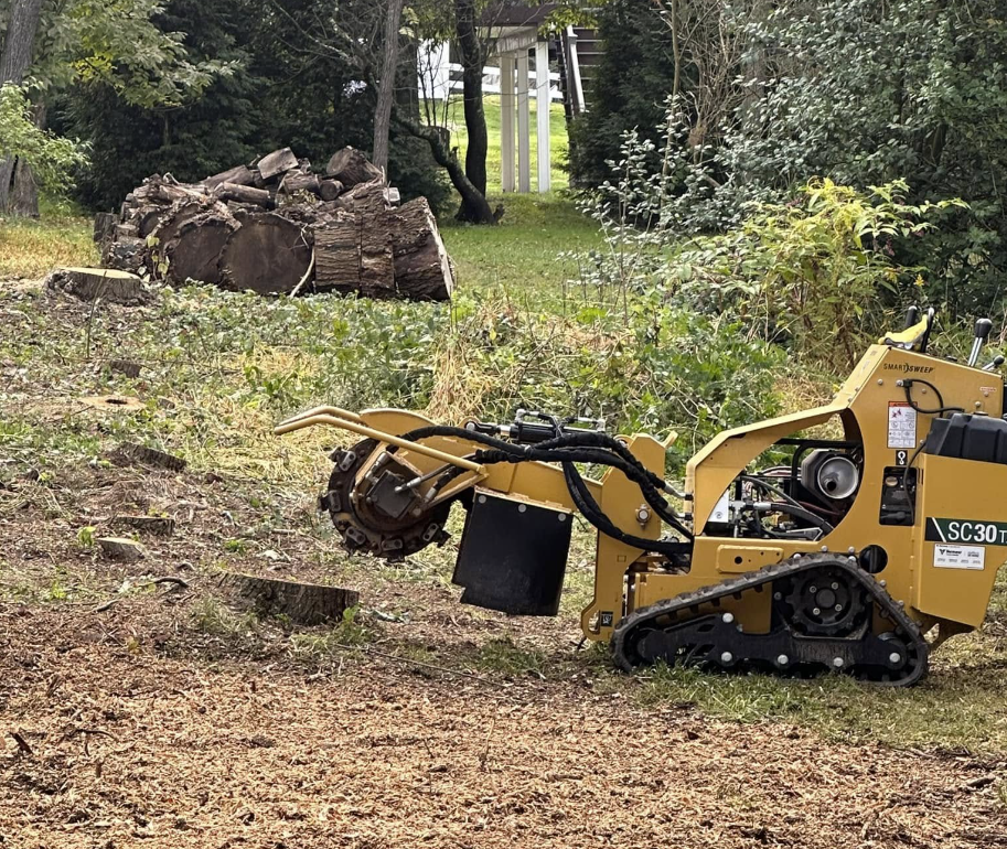 Stump grinding service