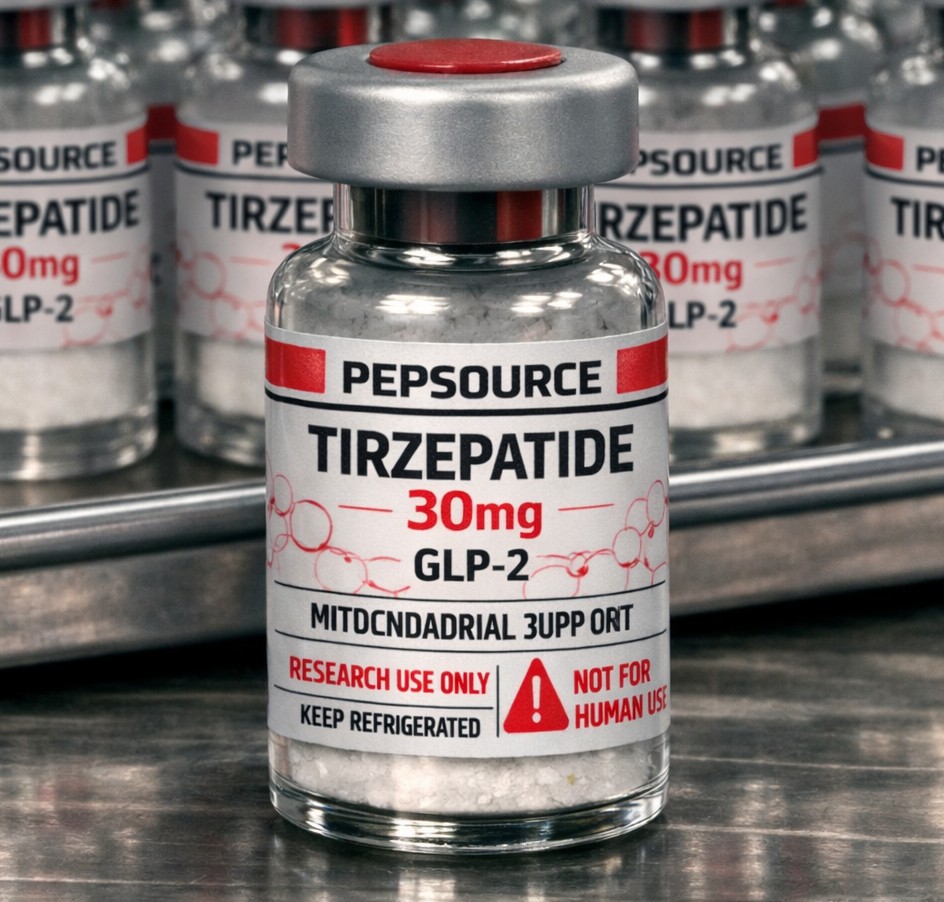 Tirzepatide peptide vial