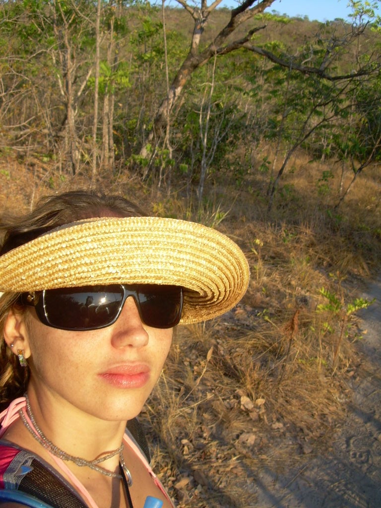 Claudia enjoying nature at Chapapa - AI provides quality of life and time to appreciate the beauty of the world